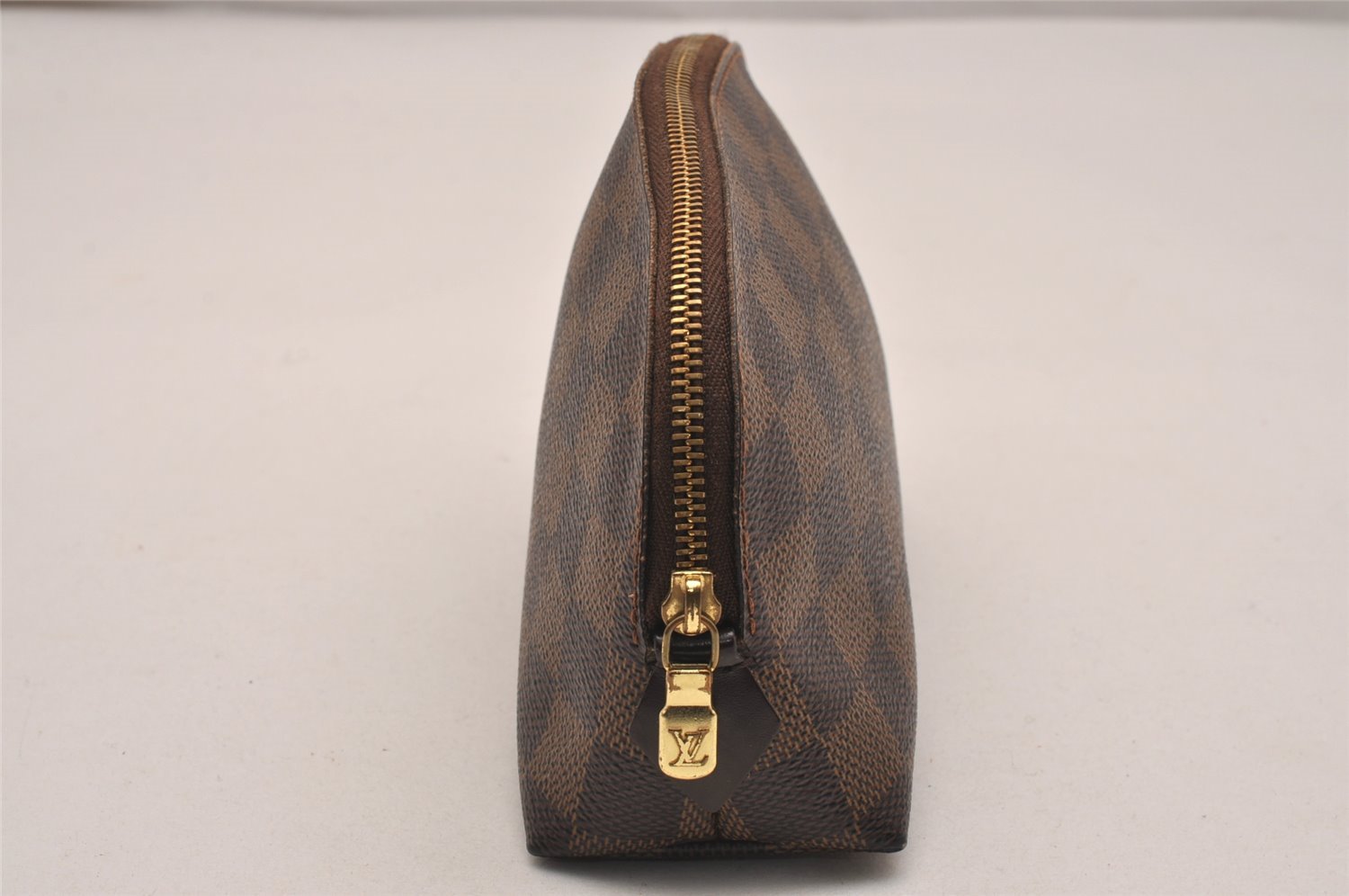 Authentic Louis Vuitton Damier Pochette Cosmetic PM Pouch N47516 LV 5294J
