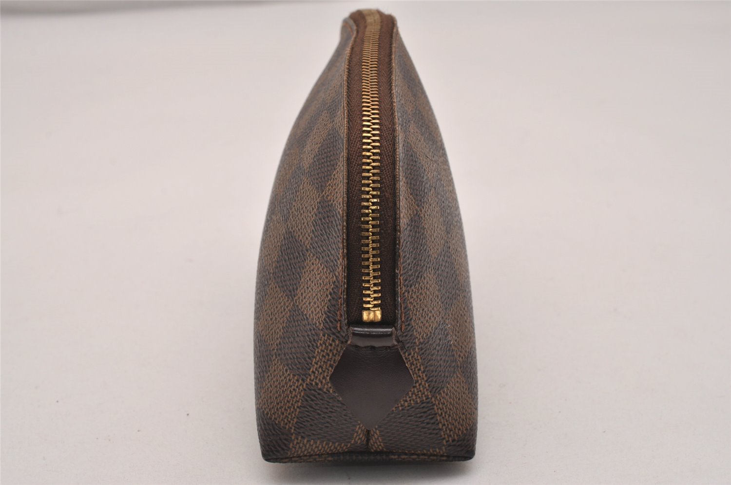 Authentic Louis Vuitton Damier Pochette Cosmetic PM Pouch N47516 LV 5294J