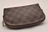 Authentic Louis Vuitton Damier Pochette Cosmetic PM Pouch N47516 LV 5294J