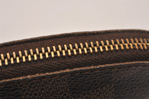 Authentic Louis Vuitton Damier Pochette Cosmetic PM Pouch N47516 LV 5294J