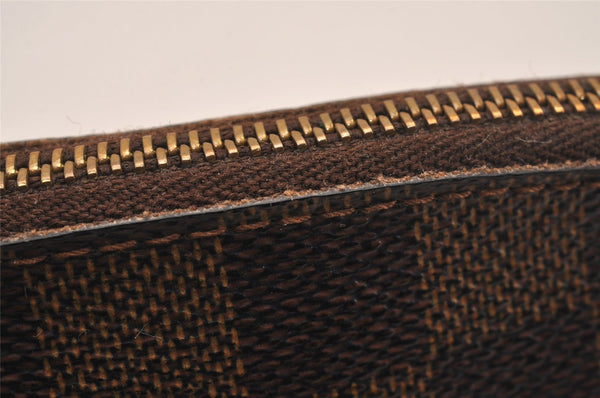 Authentic Louis Vuitton Damier Pochette Cosmetic PM Pouch N47516 LV 5294J