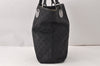 Authentic GUCCI Eclipse Shoulder Tote Bag GG Canvas Leather 120836 Black 5296K