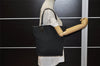 Authentic GUCCI Eclipse Shoulder Tote Bag GG Canvas Leather 120836 Black 5296K