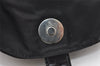 Authentic PRADA VELA Nylon Tessuto Leather Backpack Purse B6677 Black 5298I