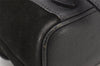 Authentic GUCCI Vintage Bamboo Drawstring Backpack Suede Leather Black 5298K