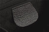 Authentic GUCCI Vintage Bamboo Drawstring Backpack Suede Leather Black 5298K