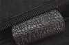 Authentic GUCCI Vintage Bamboo Drawstring Backpack Suede Leather Black 5298K