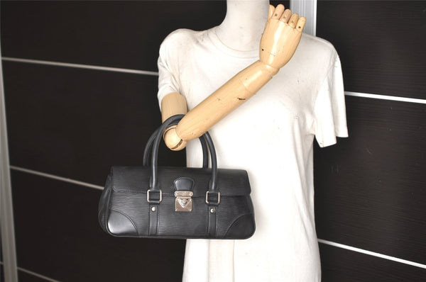 Authentic Louis Vuitton Epi Segur PM Hand Bag Black M58822 LV 5299K