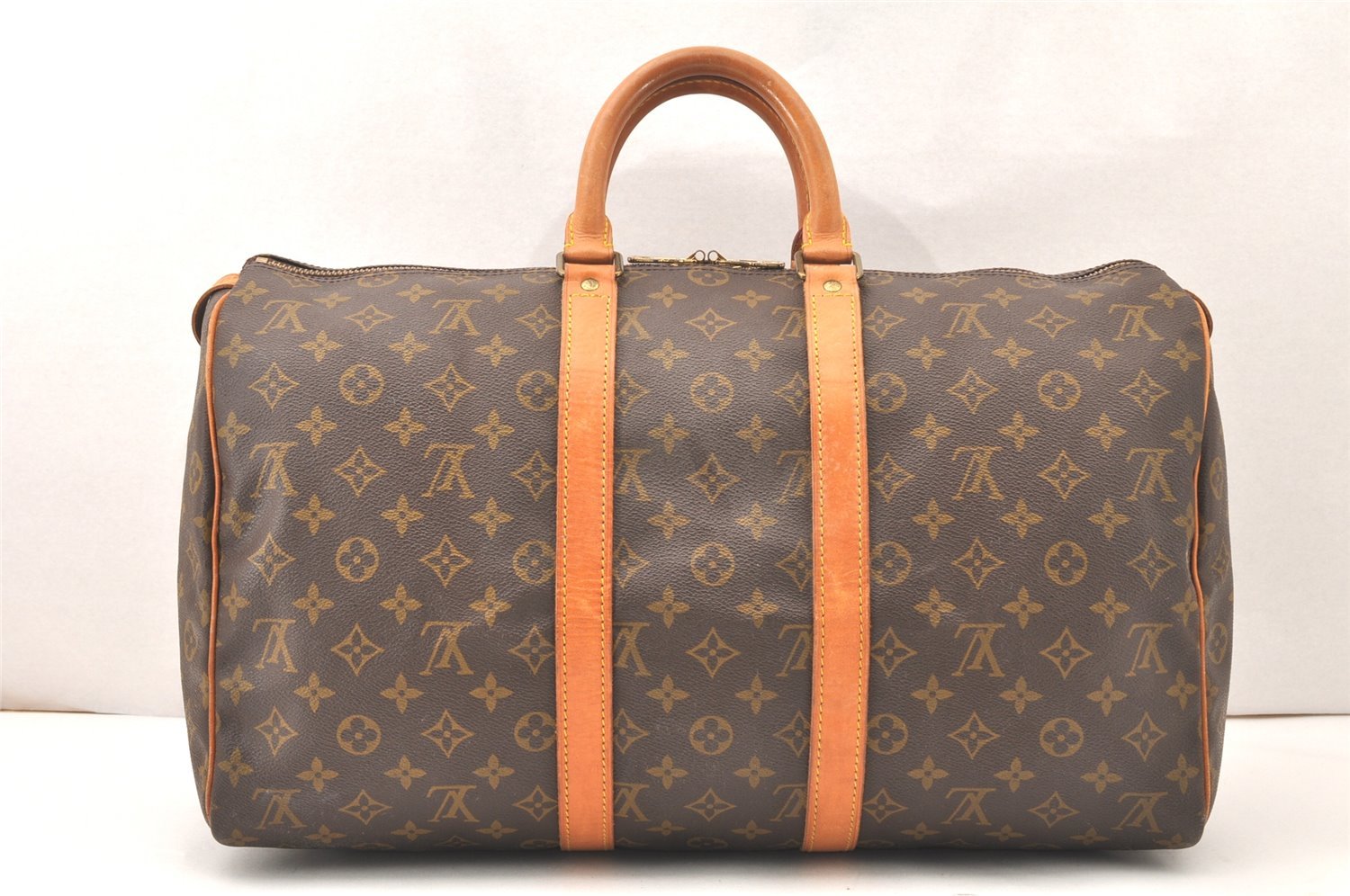 Authentic Louis Vuitton Monogram Keepall 45 Travel Boston Bag M41428 LV 5300K