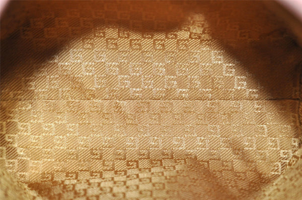 Authentic GUCCI Vintage Shoulder Hand Bag Purse Suede Leather Pink 5301I