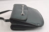 Authentic GUCCI Horsebit Shoulder Cross Body Bag Purse Enamel Green Junk 5301K