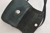 Authentic GUCCI Horsebit Shoulder Cross Body Bag Purse Enamel Green Junk 5301K