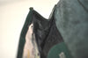 Authentic GUCCI Horsebit Shoulder Cross Body Bag Purse Enamel Green Junk 5301K