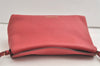 Authentic BURBERRY Vintage Leather Shoulder Cross Body Bag Purse Pink 5303K