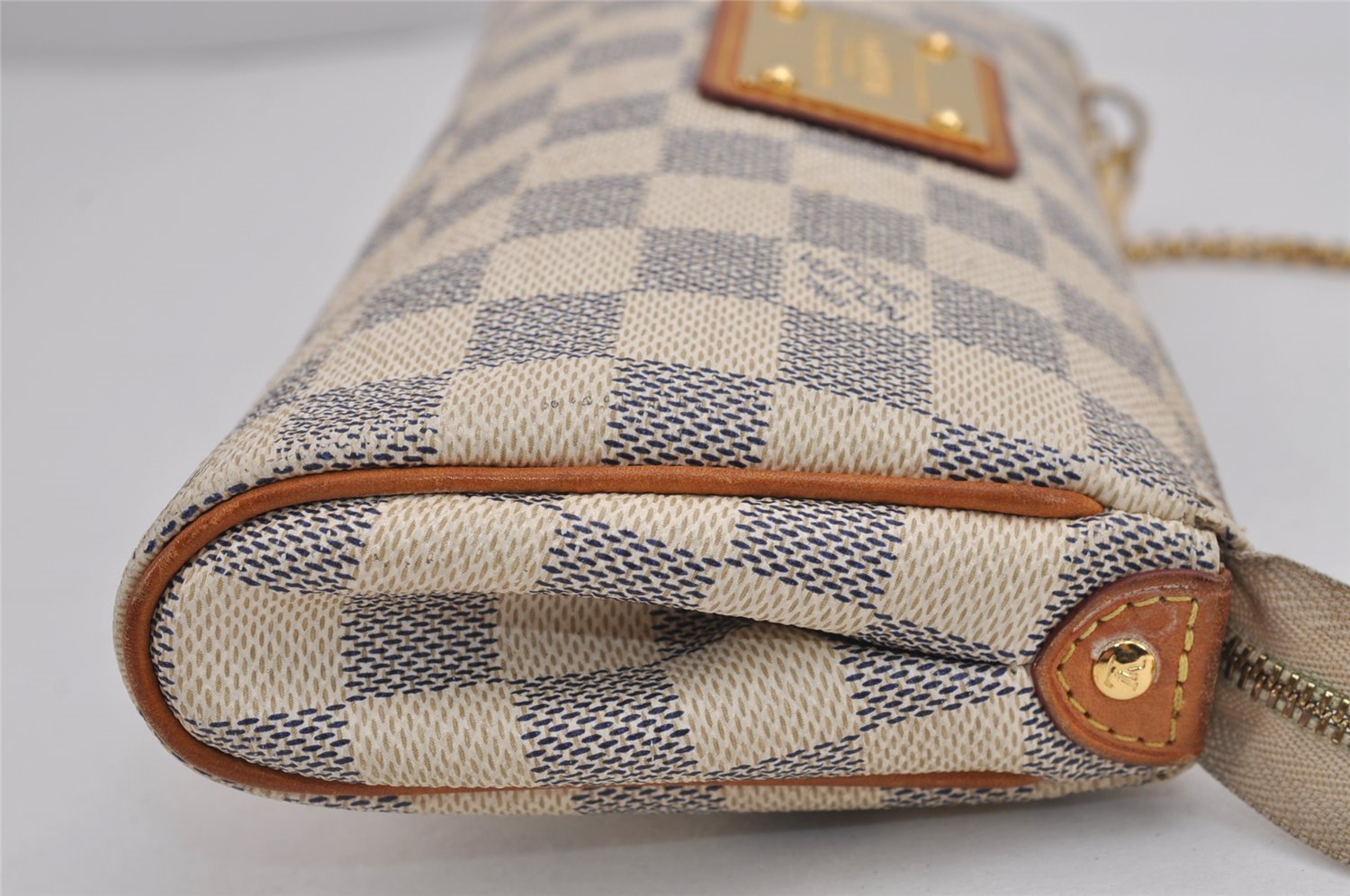 Auth Louis Vuitton Damier Azur Eva N55214 2Way Shoulder Accessories Pouch 5304J