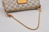 Auth Louis Vuitton Damier Azur Eva N55214 2Way Shoulder Accessories Pouch 5304J