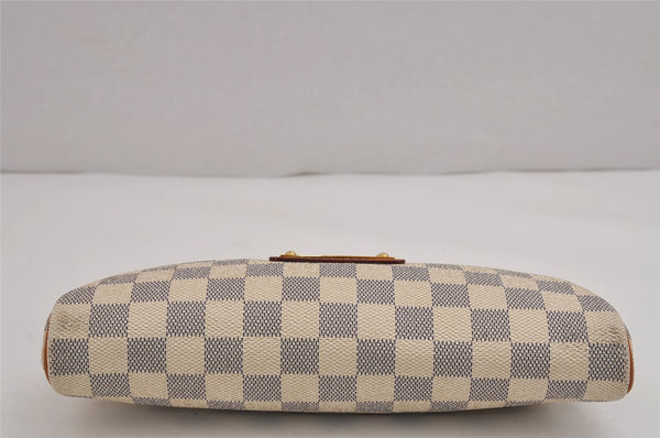 Auth Louis Vuitton Damier Azur Eva N55214 2Way Shoulder Accessories Pouch 5304J