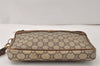 Authentic GUCCI GG Plus Clutch Hand Bag Purse PVC Leather Brown Junk 5304K