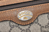 Authentic GUCCI GG Plus Clutch Hand Bag Purse PVC Leather Brown Junk 5304K