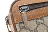 Authentic GUCCI GG Plus Clutch Hand Bag Purse PVC Leather Brown Junk 5304K