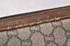 Authentic GUCCI GG Plus Clutch Hand Bag Purse PVC Leather Brown Junk 5304K