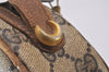 Authentic GUCCI Vintage Shoulder Cross Body Bag Purse GG PVC Leather Brown 5306I
