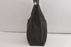 Authentic HERMES Vintage Fourre Tout MM Hand Tote Bag Canvas Brown 5306K