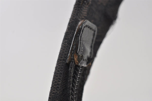 Authentic GUCCI Shoulder Hand Bag Purse GG Canvas Leather 0013386 Black 5307I