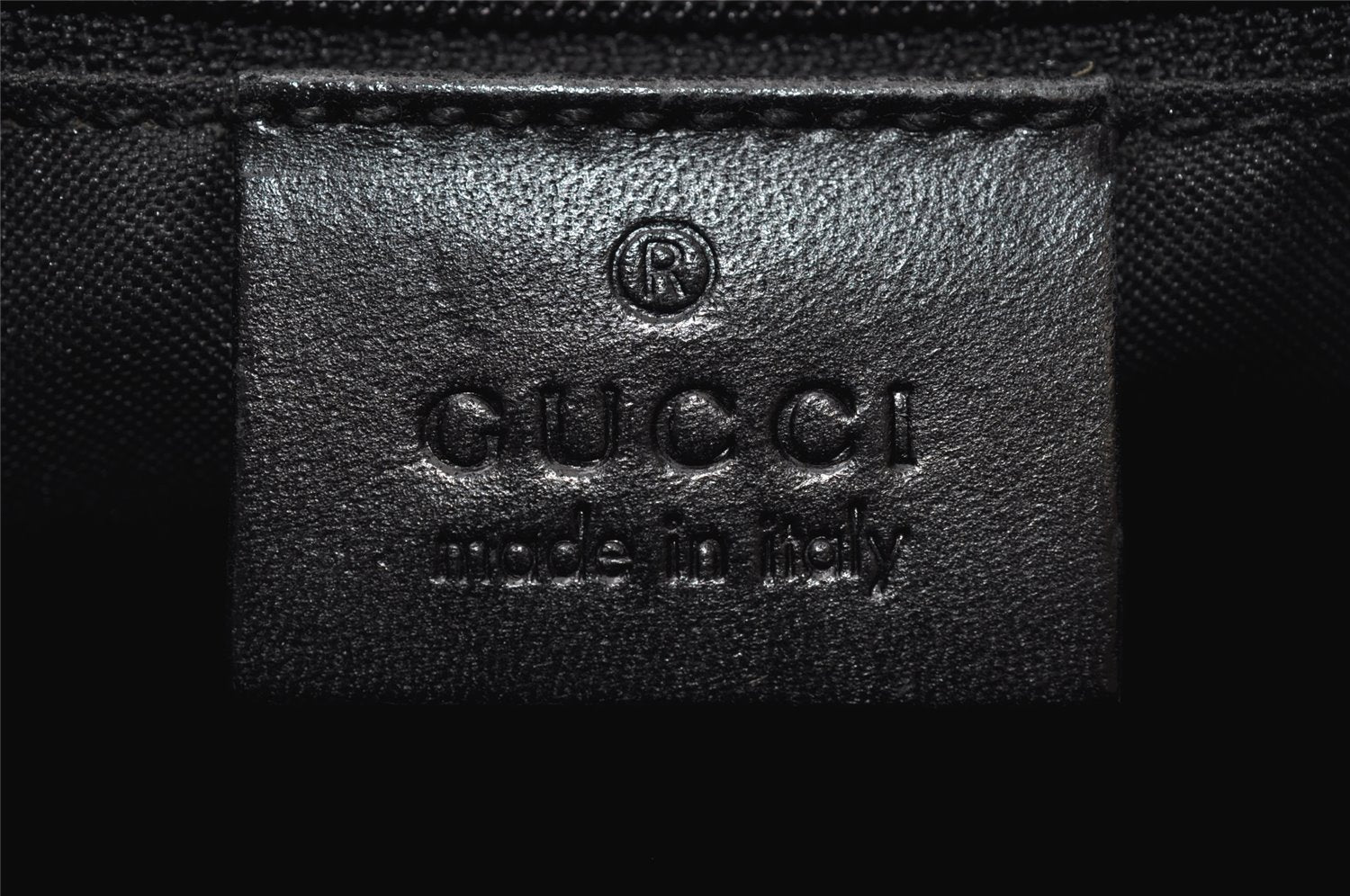 Authentic GUCCI Shoulder Hand Bag Purse GG Canvas Leather 0013386 Black 5307I