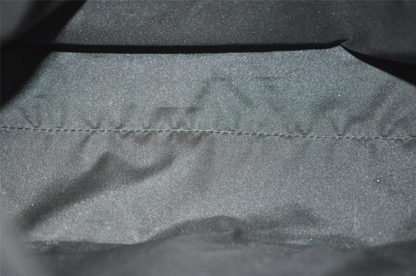 Authentic GUCCI Shoulder Hand Bag Purse GG Canvas Leather 0013386 Black 5307I