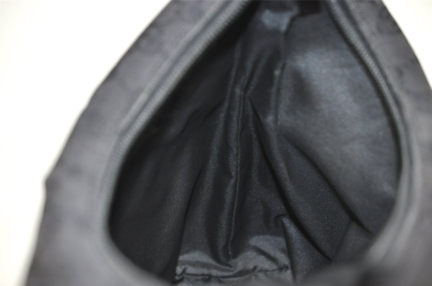 Authentic GUCCI Shoulder Hand Bag Purse GG Canvas Leather 0013386 Black 5307I