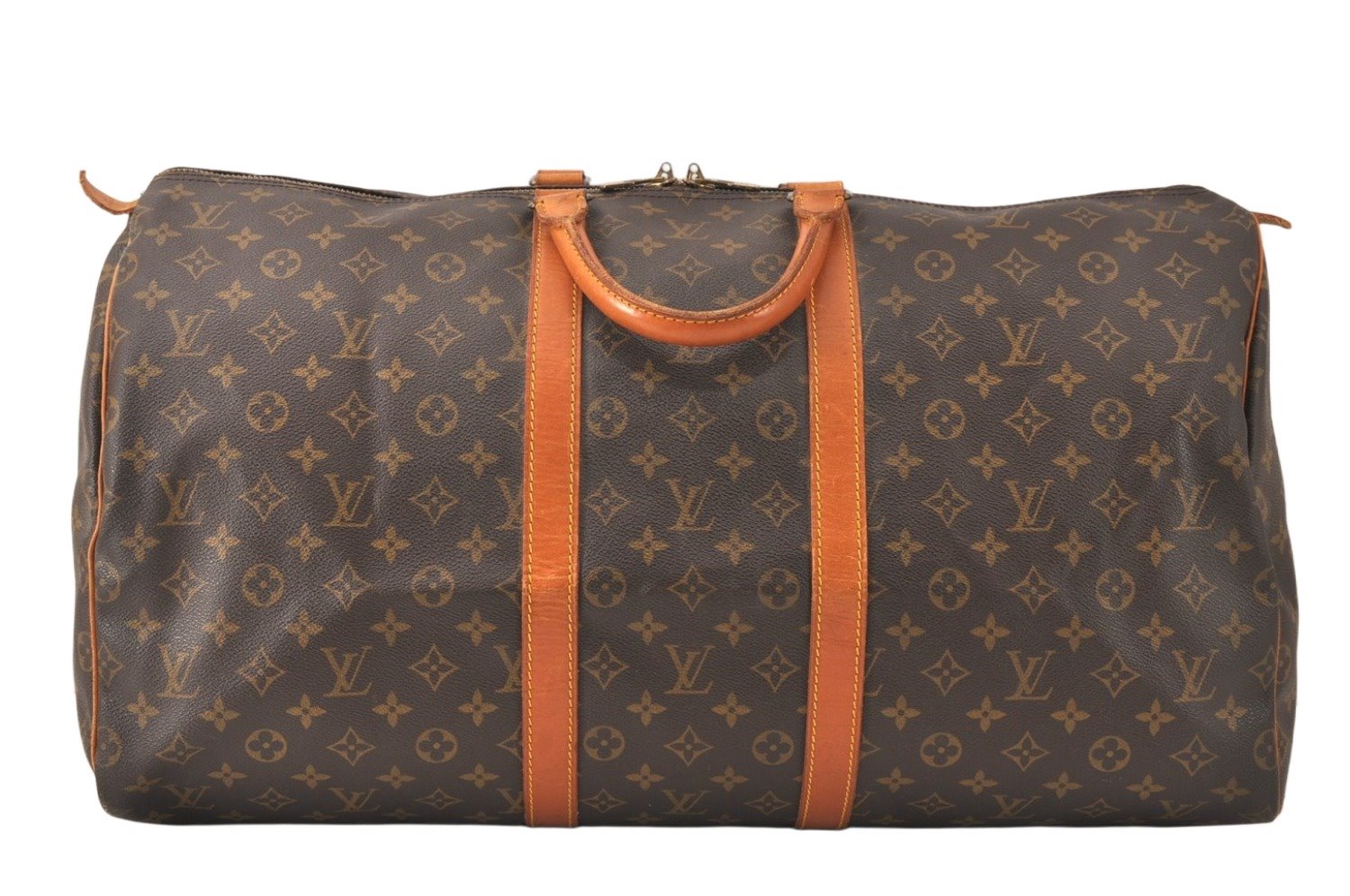 Authentic Louis Vuitton Monogram Keepall 55 Travel Boston Bag M41424 LV 5307K