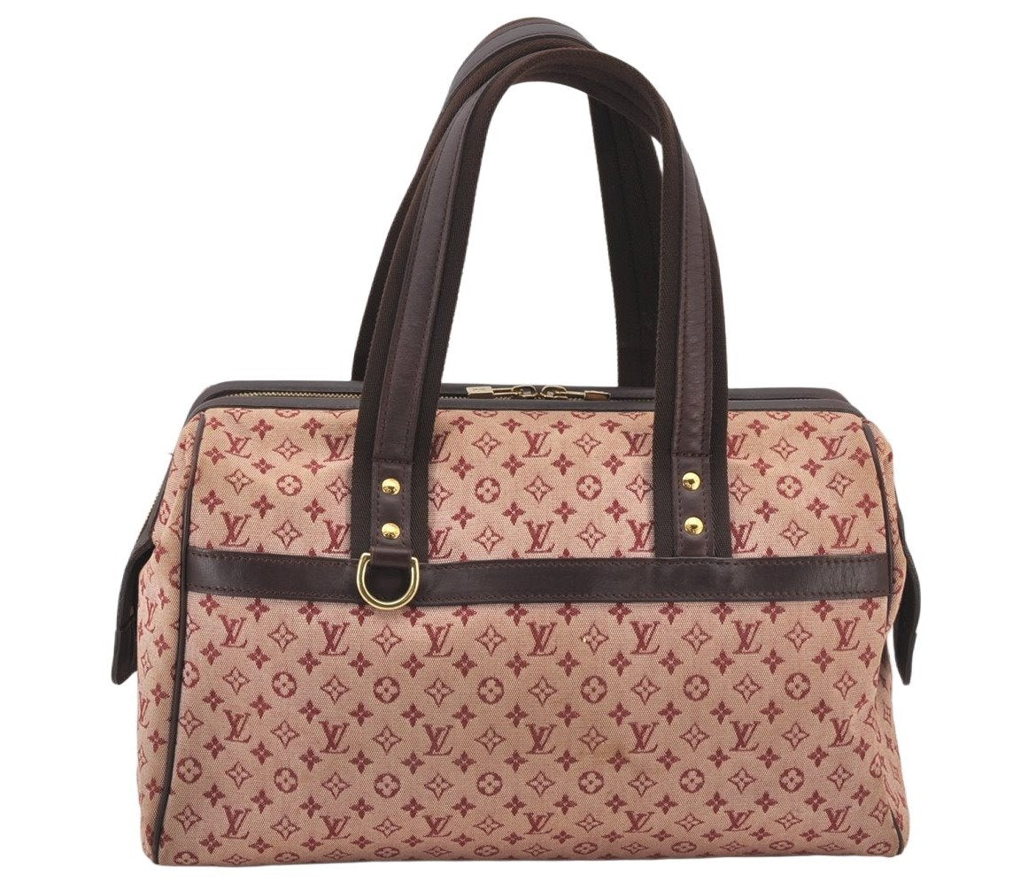 Authentic Louis Vuitton Monogram Mini Josephine GM Hand Bag Pink M92311 LV 5308K