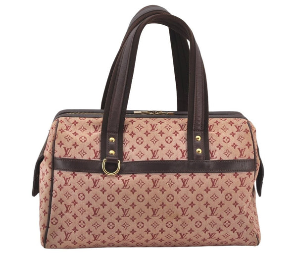 Authentic Louis Vuitton Monogram Mini Josephine GM Hand Bag Pink M92311 LV 5308K