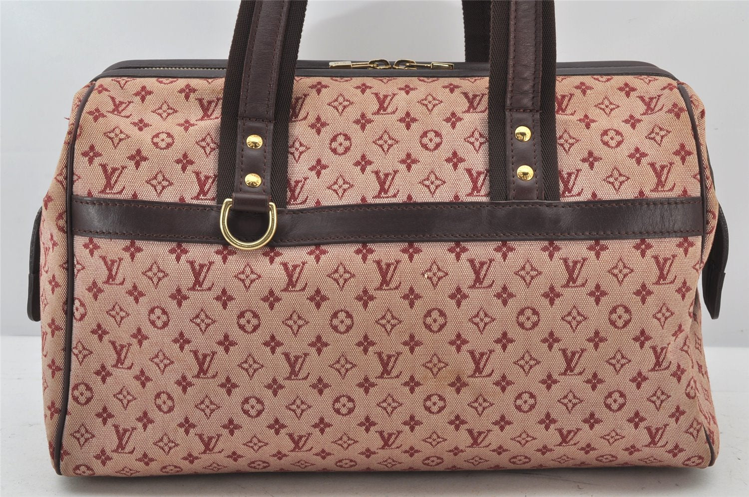 Authentic Louis Vuitton Monogram Mini Josephine GM Hand Bag Pink M92311 LV 5308K