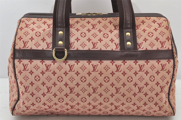 Authentic Louis Vuitton Monogram Mini Josephine GM Hand Bag Pink M92311 LV 5308K