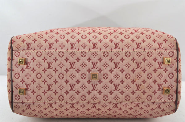 Authentic Louis Vuitton Monogram Mini Josephine GM Hand Bag Pink M92311 LV 5308K