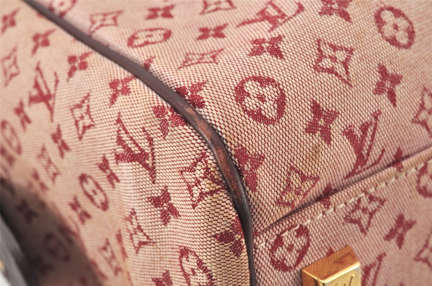 Authentic Louis Vuitton Monogram Mini Josephine GM Hand Bag Pink M92311 LV 5308K