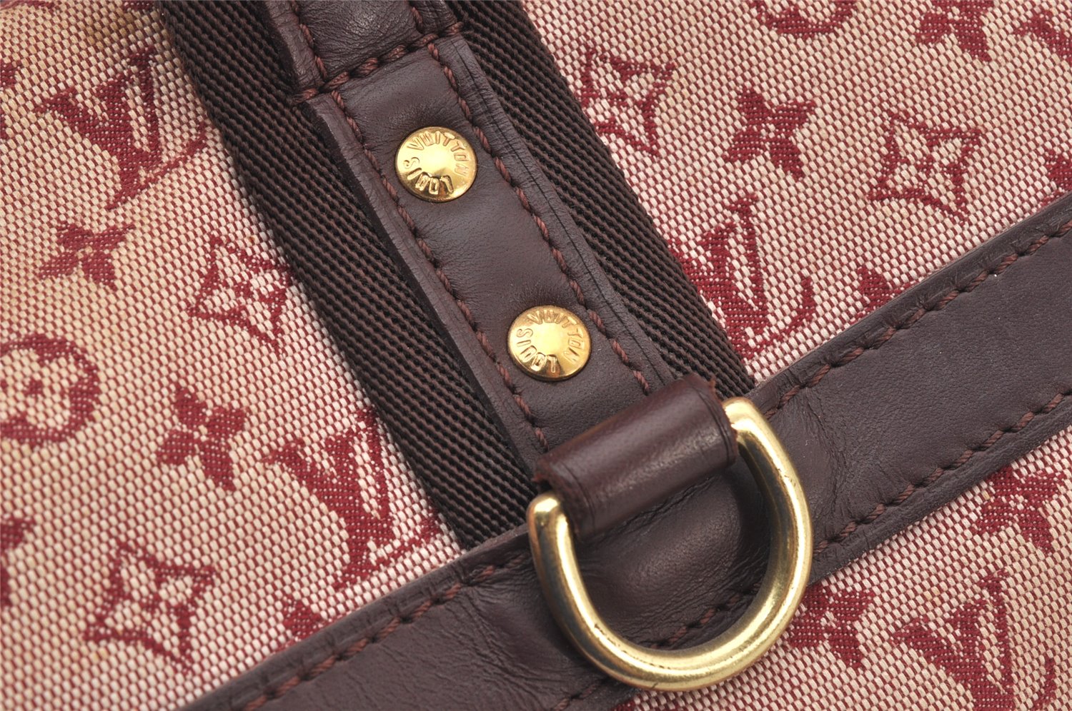 Authentic Louis Vuitton Monogram Mini Josephine GM Hand Bag Pink M92311 LV 5308K