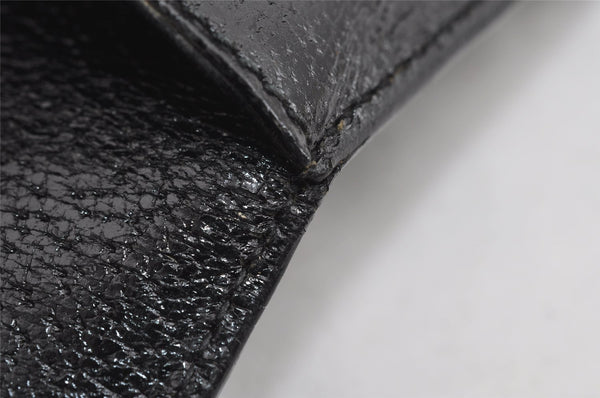 Authentic GUCCI Vintage Hand Bag Purse Leather Black 5309I