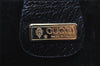 Authentic GUCCI Vintage Hand Bag Purse Leather Black 5309I