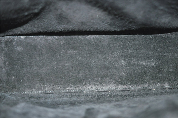 Authentic GUCCI Vintage Hand Bag Purse Leather Black 5309I