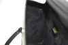 Authentic GUCCI Vintage Hand Bag Purse Leather Black 5309I
