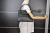 Authentic GUCCI Vintage Hand Bag Purse Leather Black 5309I