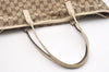 Authentic GUCCI New Britt Shoulder Tote Bag GG Canvas Leather 169945 Brown 5309J