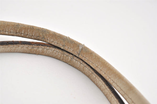 Authentic GUCCI New Britt Shoulder Tote Bag GG Canvas Leather 169945 Brown 5309J