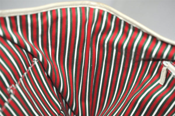 Authentic GUCCI New Britt Shoulder Tote Bag GG Canvas Leather 169945 Brown 5309J