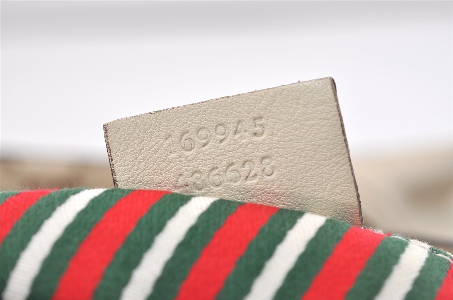 Authentic GUCCI New Britt Shoulder Tote Bag GG Canvas Leather 169945 Brown 5309J