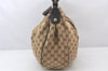 Authentic GUCCI Sukey Shoulder Tote Bag GG Canvas Leather 232955 Brown 5309K
