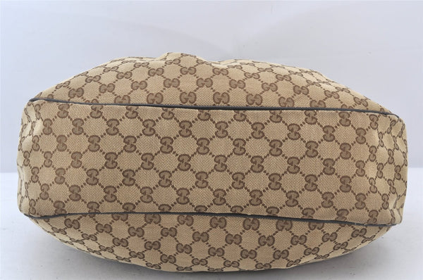 Authentic GUCCI Sukey Shoulder Tote Bag GG Canvas Leather 232955 Brown 5309K